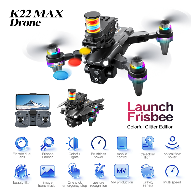 JCMO K22 MAX Frisbee Launch Dr - Drone Kit Professional recensie en prijs